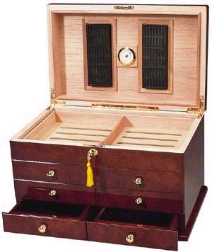 Ravello Humidor Open