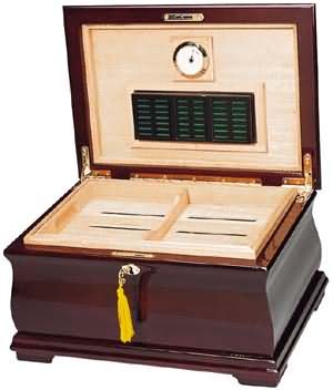 Diamond Humidor Open